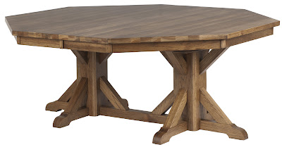 72 x 72 Alexandria Dining Table with Custom Tabletop, in Sunset Hickory