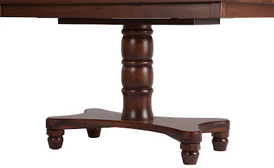 50 x 32 Lotus Dining Table in Ruby Walnut