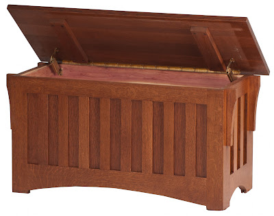 36" Mission Chest in Autumn Quarter Sawn Oak