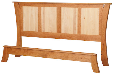 Kyoto Bed Frame in Natural Cherry and Hard Maple