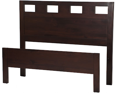 Dakota Bed Frame in Mocha Walnut