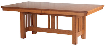 80 x 48 Plains Mission Dining Table in Vintage Cherry