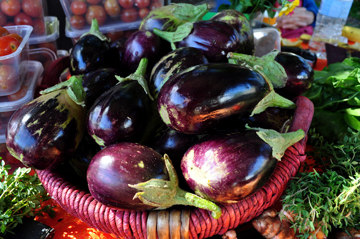 7/11/2010-Mitchell and McNeill also sell heaps of naturally grown fresh vegetables at their stall.