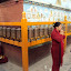  &ndash; worshipping in front of prayer wheels