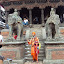 – sadhu in front of a temple in Patan Durbar Square – sadhu in front of a temple in Patan Durbar Square