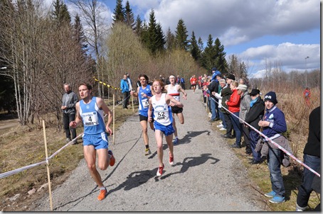 Andra varvet, Henrik Skoog och Erik Widing precis före