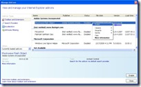 Internet Explorer enable add-ons