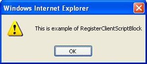How to use RegisterClientScriptBlock method to run javascript code in C#