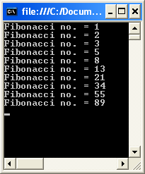 Fibonacci Series Program using Recursion