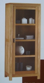 Meuble contemporain vitrine 1 porte ALASKA