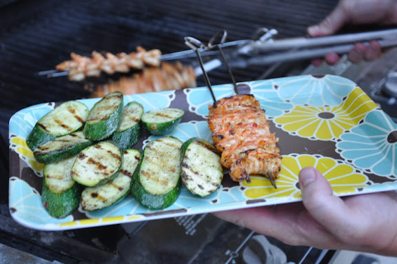 A sturdy plastic tray is very handy for bringing in your grill masterpieces.
