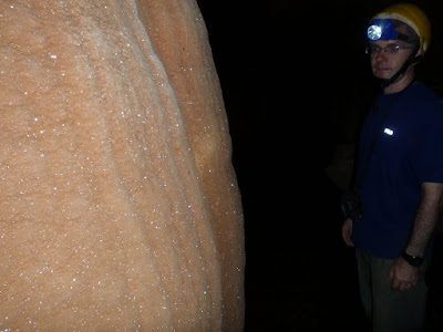 Glittering flowstone
