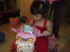 Nico on 1 of her birthday pressies