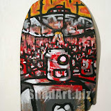 Invasion 9x 20 acrylic on skateboard
$400 at http://shadart.biz/buy/robot-art/invasion-9x20-acrylic-on-skateboard/