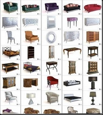 3ds Max Home Furniture Collection &ndash; free 3d max download