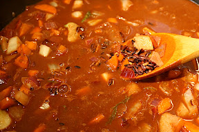 Forbidden Black Rice Risotto : risotto de riz noir