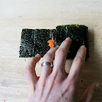 Coussins de nori aux carottes citronnées
