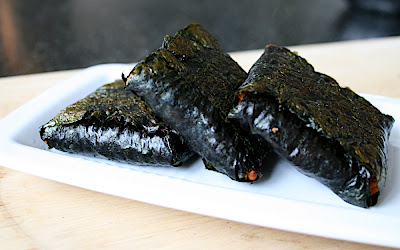 Coussins de nori aux carottes citronnées