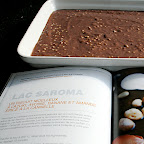 Variation autour du Lac Saroma, un gâteau de récupération, moelleux à l'azuki, sarrasin, banane et amande, épicé à la canelle et au gingembre.