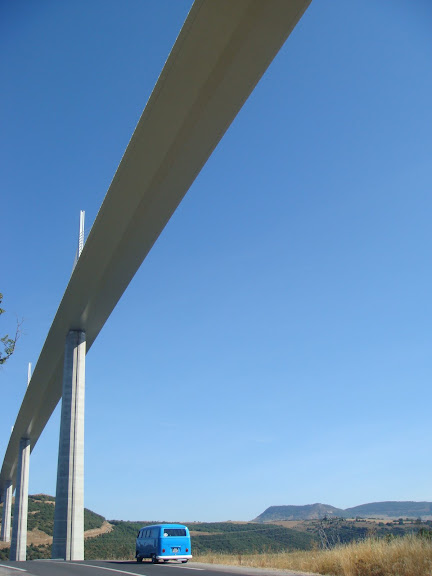 Our VW under the Viaduc De Millau