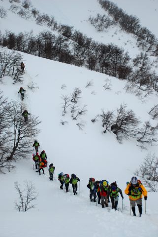 subiendo hacia el cerro Belvedere