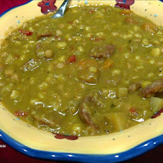 Crock Pot Yellow Pea Soup With Chorizo