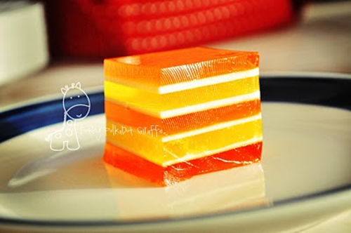 candy corn layered jello