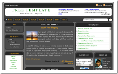 Free 4 Column Templates For Blogger