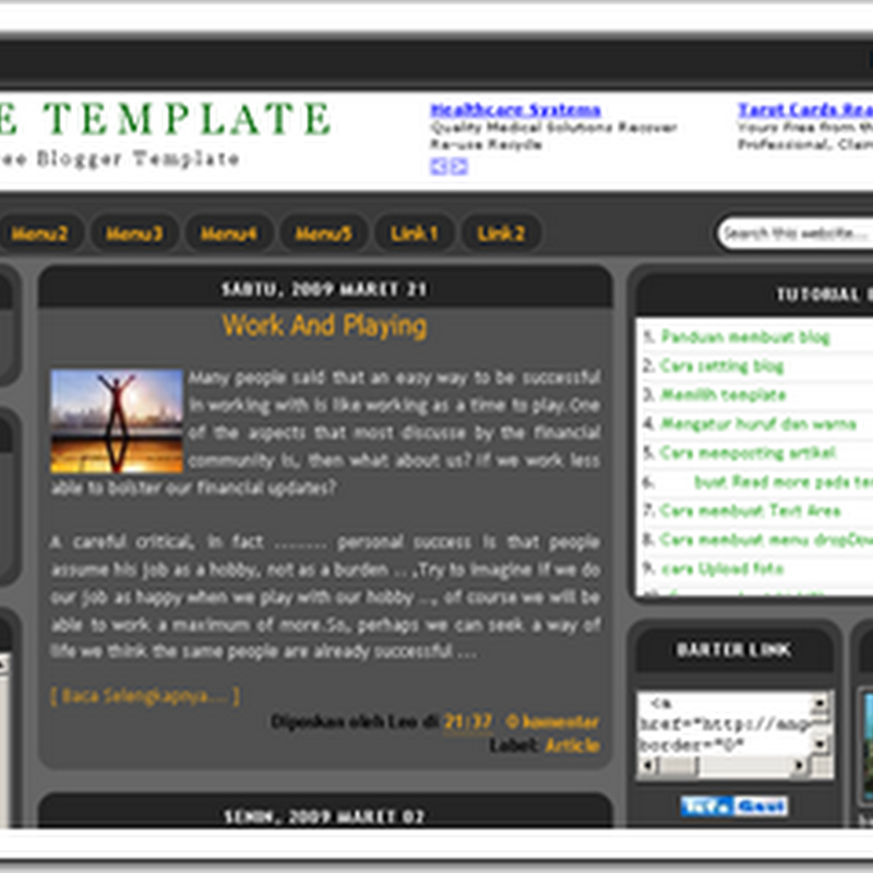 Free Download XML Blogger Templates 3 Column