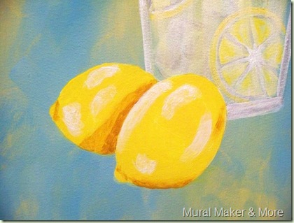 how to paint lemons
