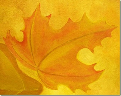 how to paint fall leaf