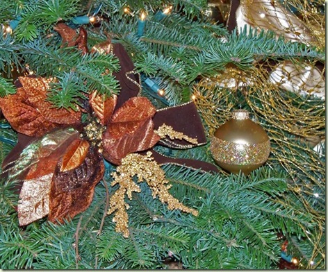 Chocolate and Gold Christmas Tree