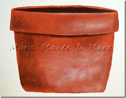 how to paint a clay pot