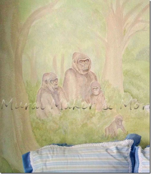 gorilla-mural-in-nursery