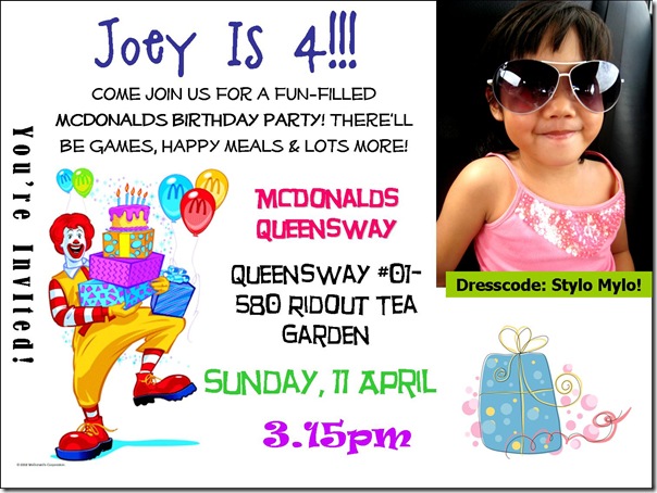 The J Babies A Debut Mcdonalds Birthday Party