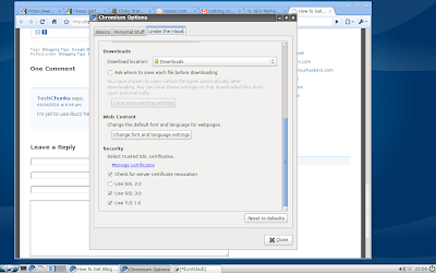 Chrome Options Image