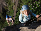 Vers la fin de la Via ferrata.