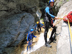 Main courante pour acceder &agrave; un saut.