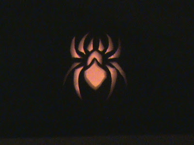 Scary Spider Pumpkin
