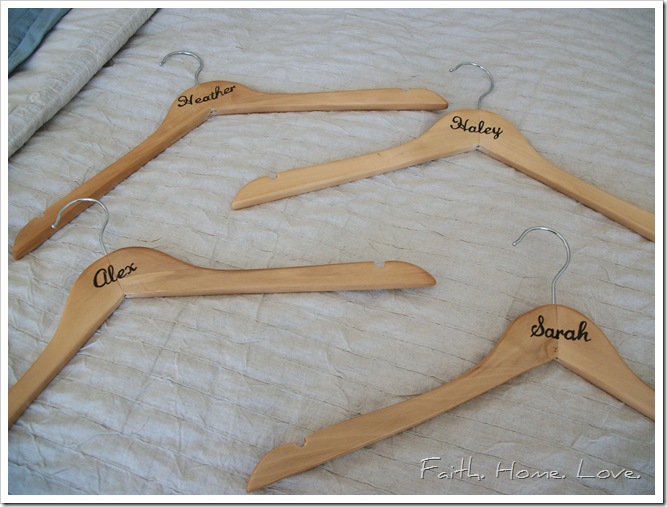 Personalized Hanger DIY Project as seen on Hill City Bride Virginia Wedding Blog