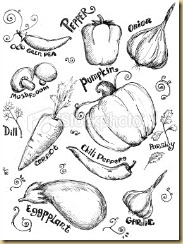 drawn-vegetables