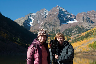 Maroon bells - heidi and barb