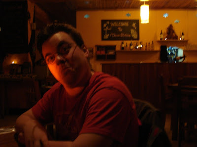 The incredibly helpful hostel owner directed us to this "Israeli" restaurant.  I think the owners were Israeli, but they decorated the place with Indian art, and the place was called "Shiva Moon" -- after a Hindu god.  The food was amazing -- the best babaganouj I'd ever had, to be honest.  I appreciated the Costa Rican twist on a cilantro dish that is typically served in India -- cilantro mixed with mint, yes -- but also with corriander and jalapeno!  It was delicious.  To further the cultural mish-mash was the presence of a singer who played American pop with a reggae beat.