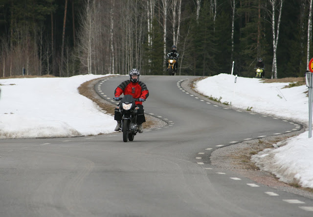 En fin vårvinterdag på MC tur med kompisarna...