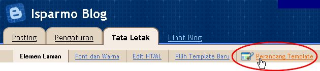 Blogger template online design