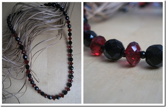 rot-schwarze Kette Collage