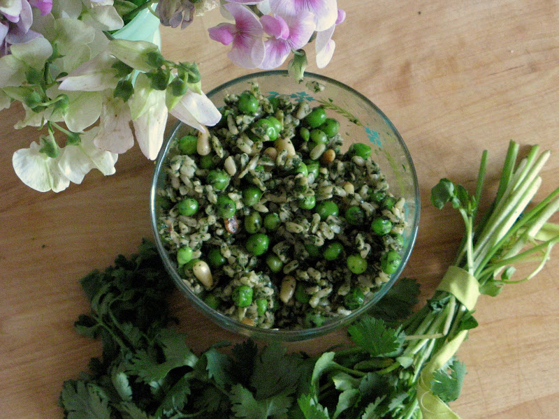 very green rice