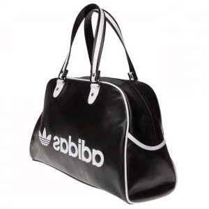 sac a main en cuir: sac de cuir de main de la Chine: Adidas Adicolor  HOLLDALL - sac de sport - noir / blanc