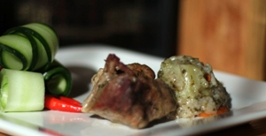  Baked Pork with Rise and Vegetables