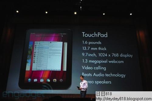 HP Announces WebOS-Based TouchPad Tablet, Pre 3 and Veer Smartphones